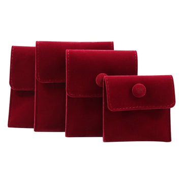 Velvet Jewelry Gift Pouch in Wine Red – velvet jewelry pouch