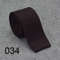 Men's Slim Knit Tie in Black – men's knit tie