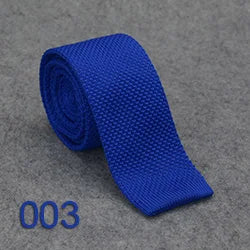 Men's Slim Knit Tie in Royal Blue – men's knit tie