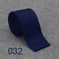 Men's Slim Knit Tie in Navy – men's knit tie