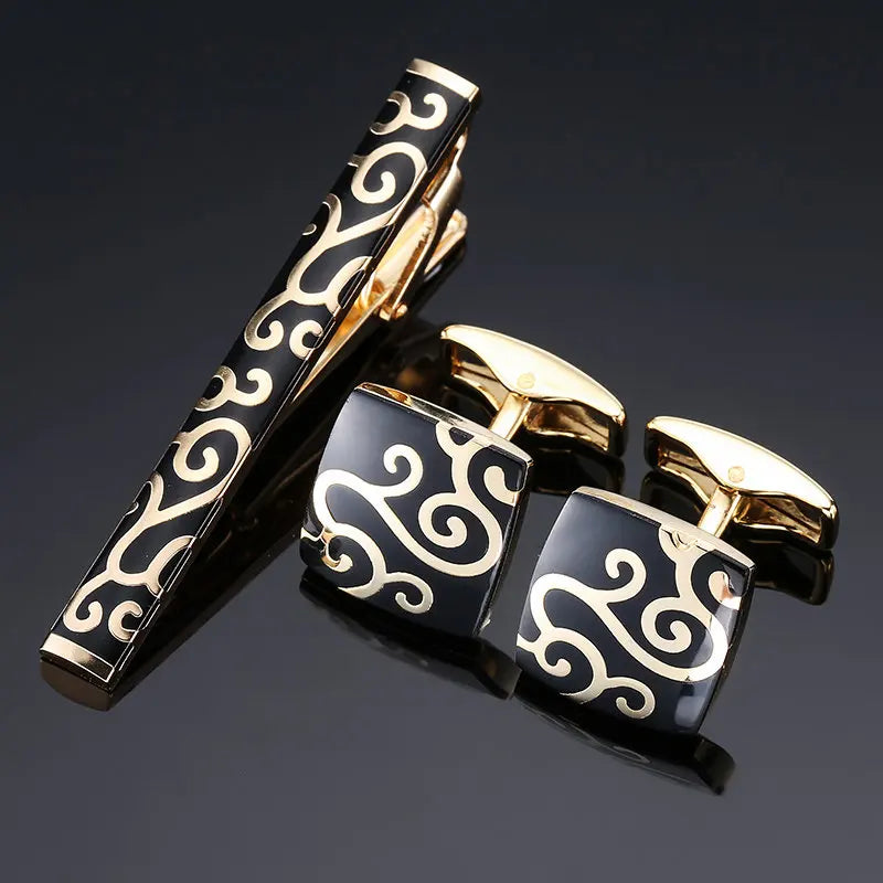 Cufflinks & Tie Clip Set