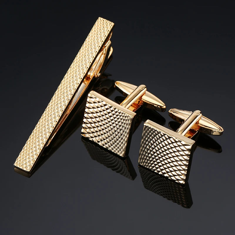 Cufflinks & Tie Clip Set