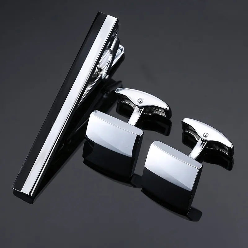 Cufflinks & Tie Clip Set