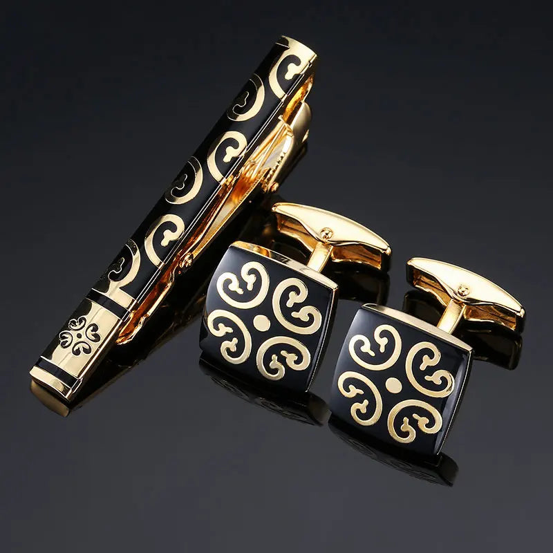 Cufflinks & Tie Clip Set