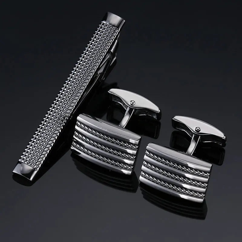Cufflinks & Tie Clip Set