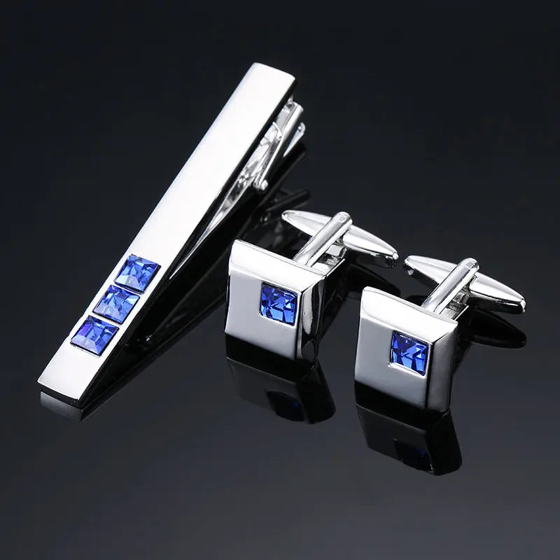 Cufflinks & Tie Clip Set