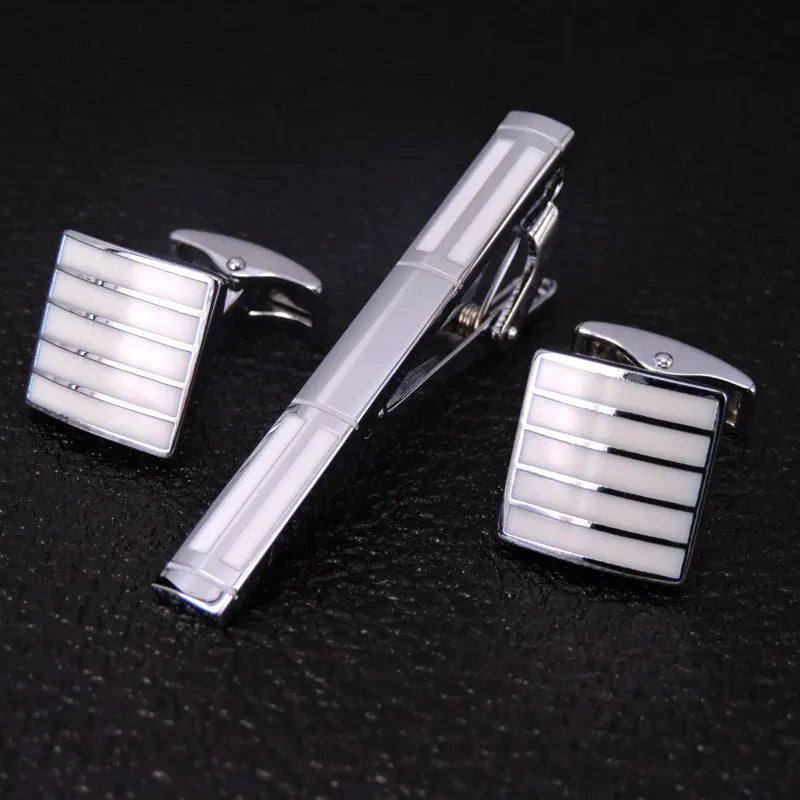 Cufflinks & Tie Clip Set