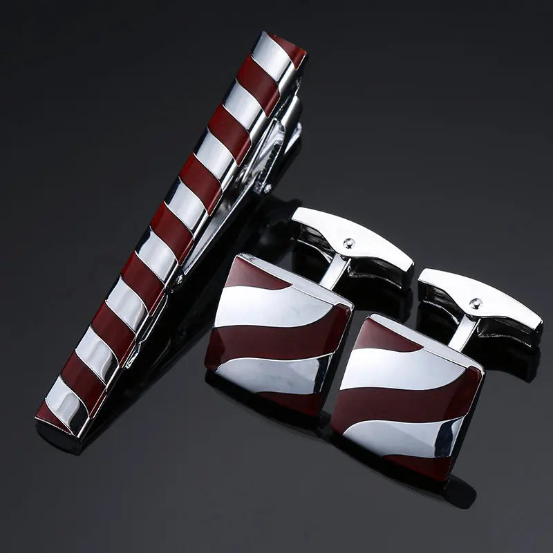 Cufflinks & Tie Clip Set