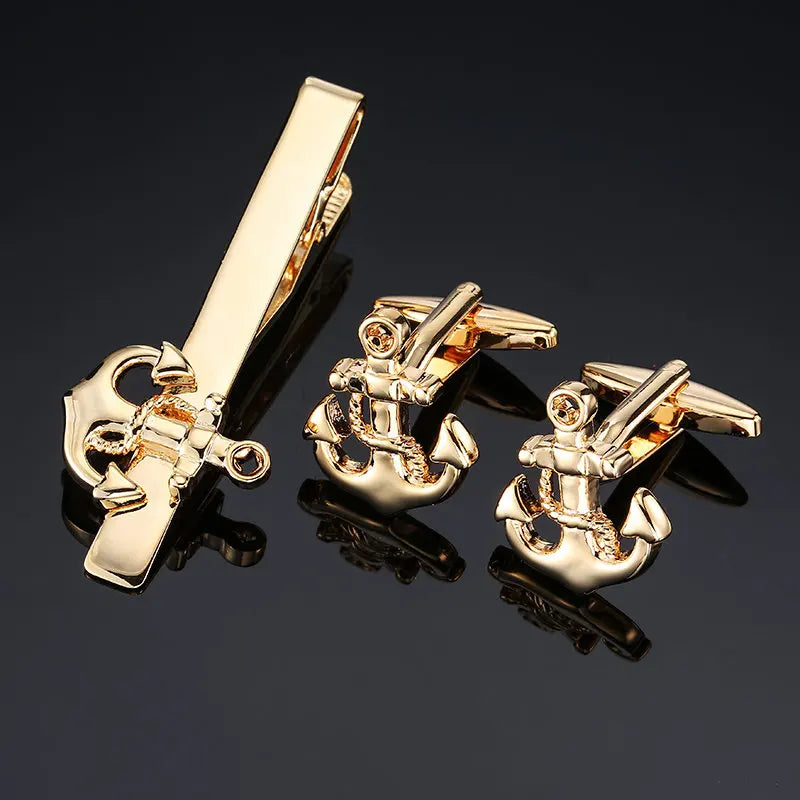 Cufflinks & Tie Clip Set