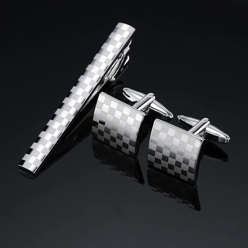 Cufflinks & Tie Clip Set