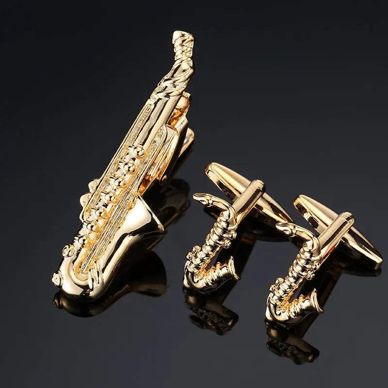 Cufflinks & Tie Clip Set
