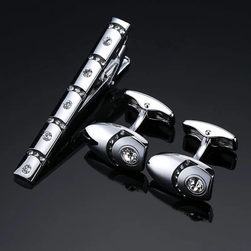 Cufflinks & Tie Clip Set
