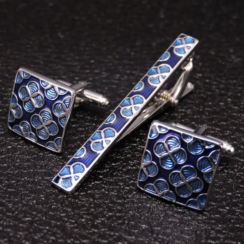 Cufflinks & Tie Clip Set