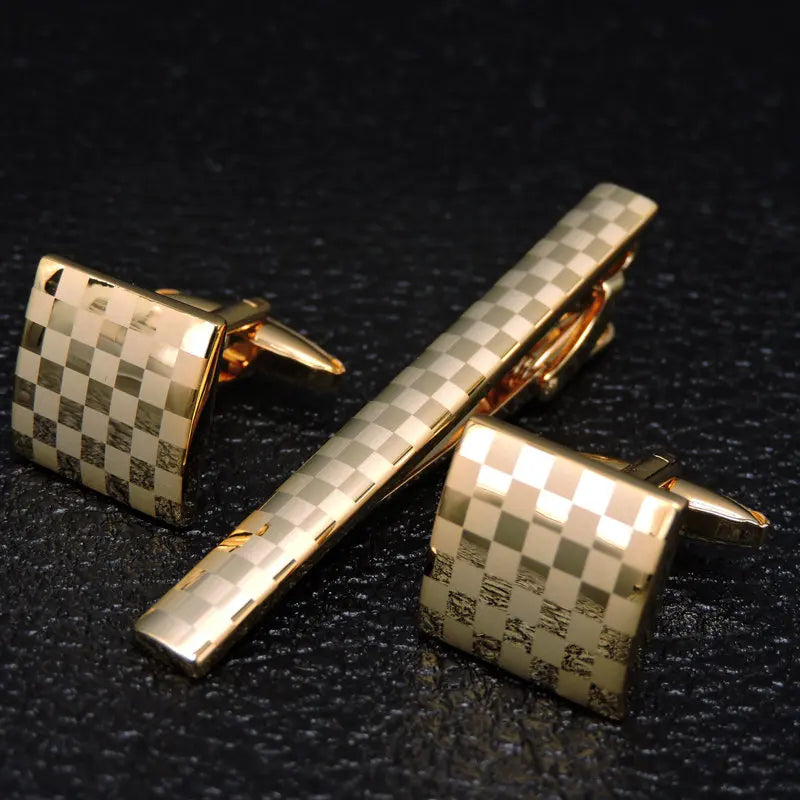 Cufflinks & Tie Clip Set