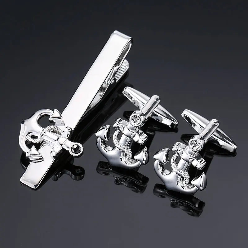 Cufflinks & Tie Clip Set