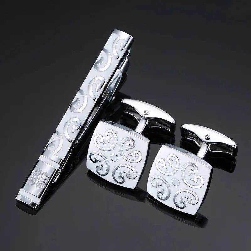 Cufflinks & Tie Clip Set