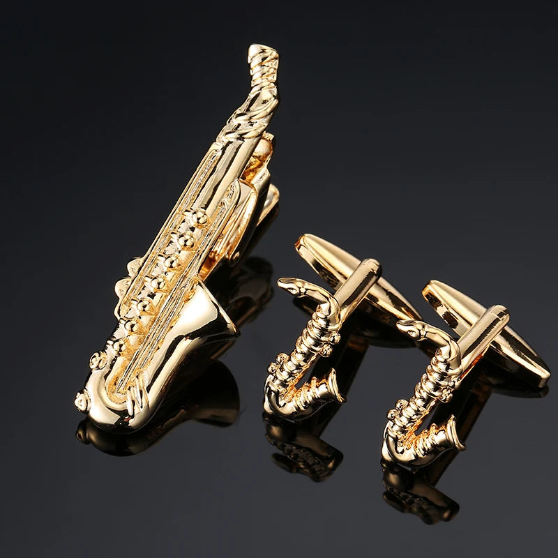 Cufflinks & Tie Clip Set