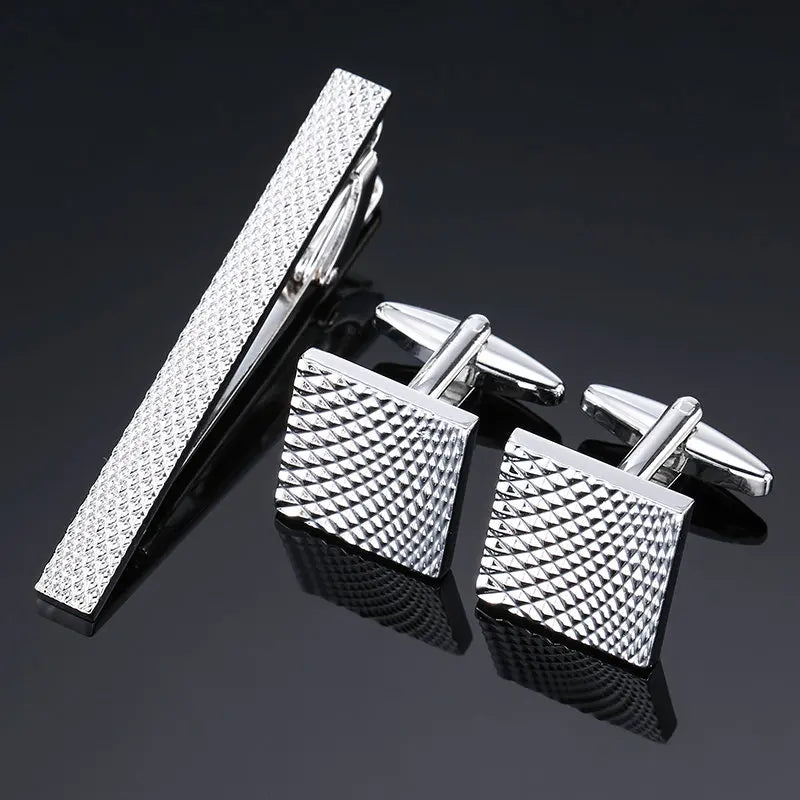 Cufflinks & Tie Clip Set