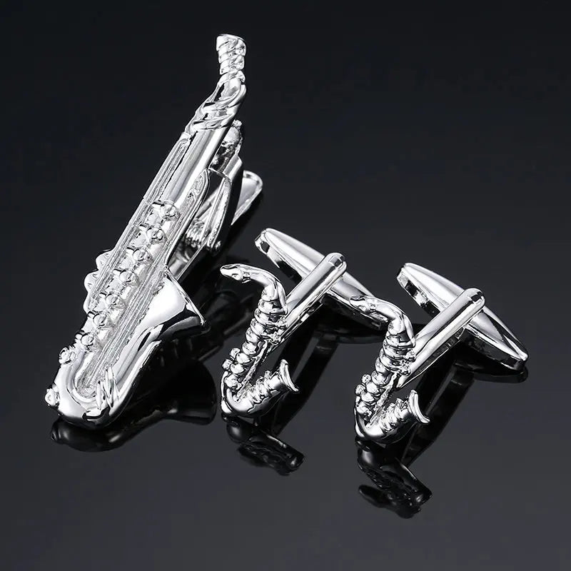 Cufflinks & Tie Clip Set