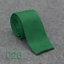 Men's Slim Knit Tie in Green – men's knit tie