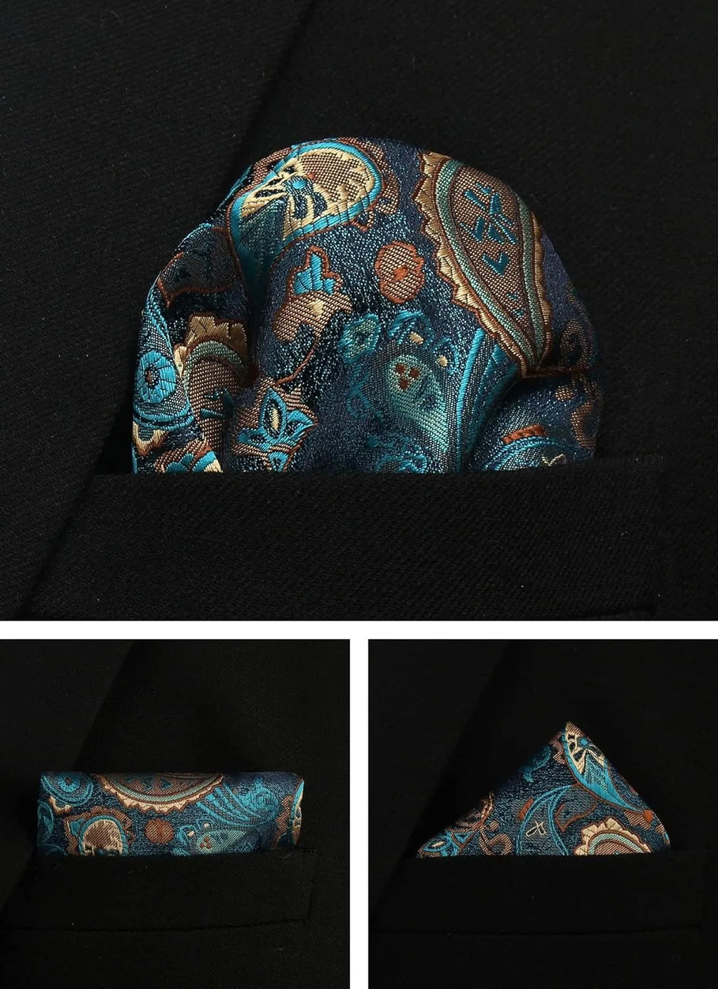 Silk Tie Gift Set: Tie, Pocket Square, Cufflinks & Tie Clip