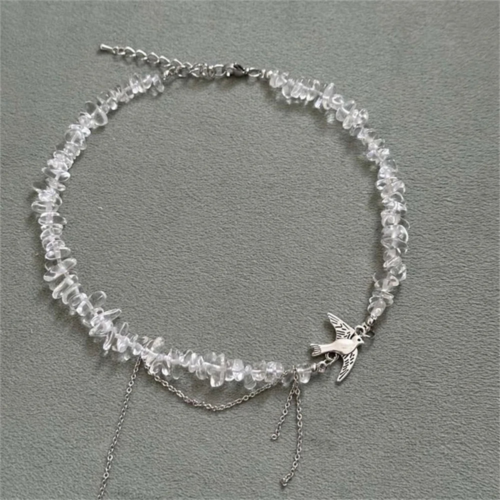 Vintage Silver Bead Chain Necklace
