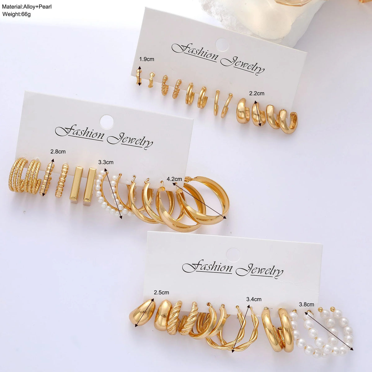 Gold Hoop Earrings Set – Mix & Match Gift for Her, photo 4