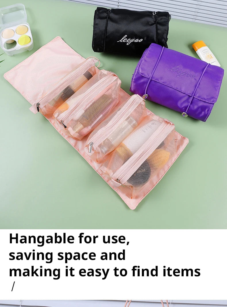 4-in-1 Travel Makeup Bag