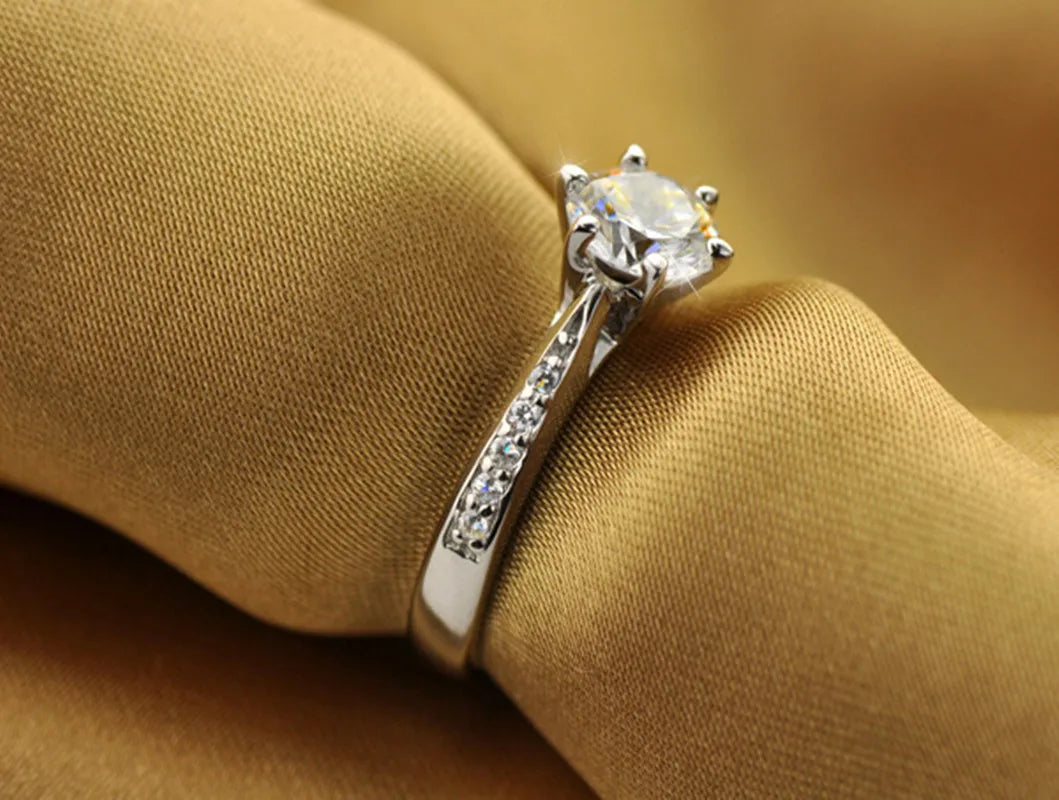 Sterling Silver Solitaire Ring – sterling silver solitaire ring, photo 2