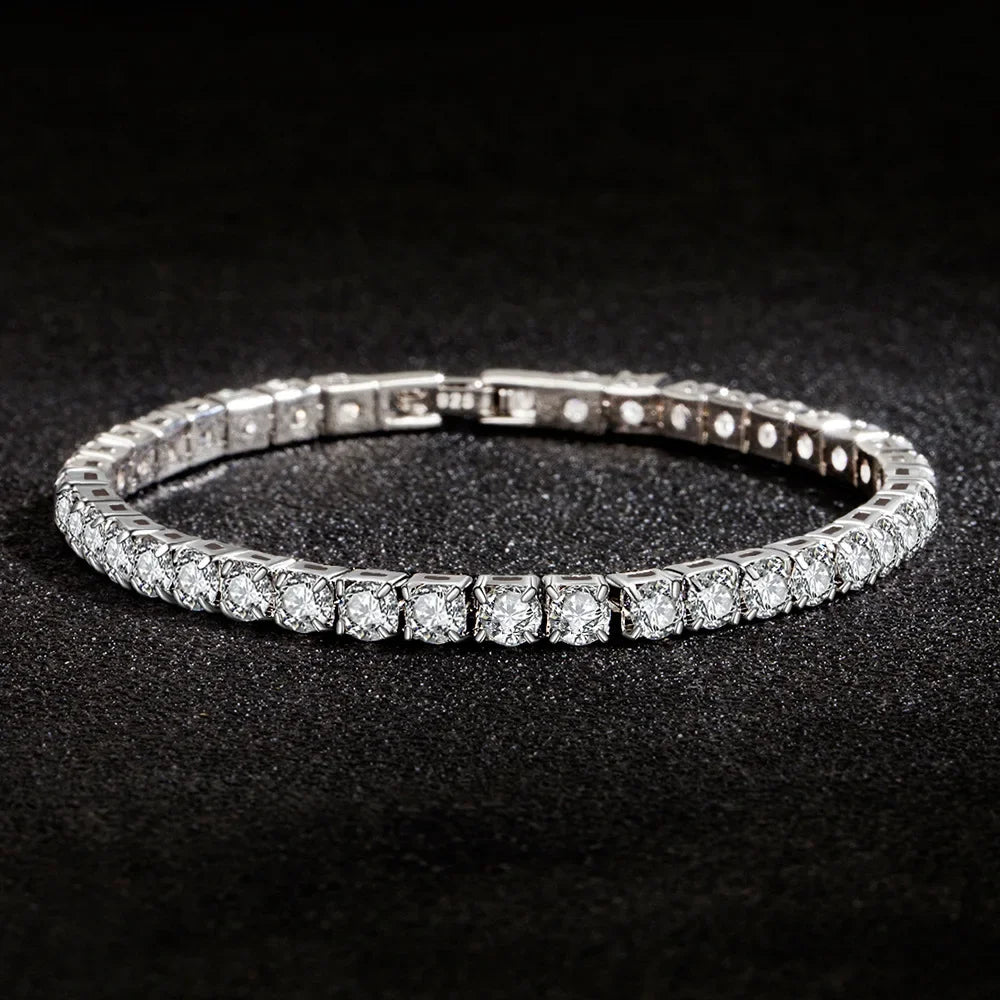 Sterling Silver Tennis Bracelet – Anniversary Gift for Her, photo 3