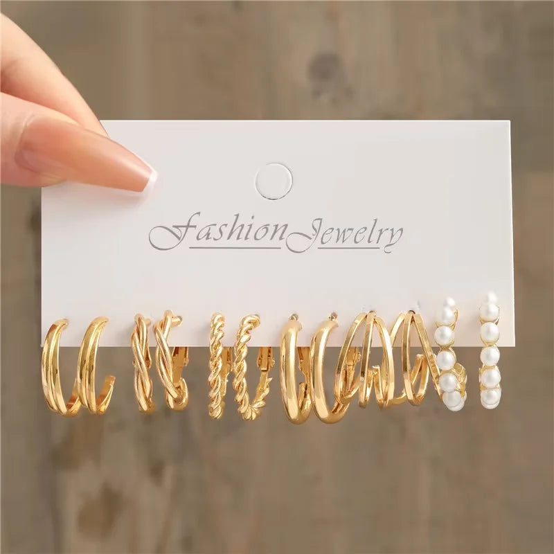 Gold Hoop Earrings Set – Mix & Match Gift for Her, photo 8