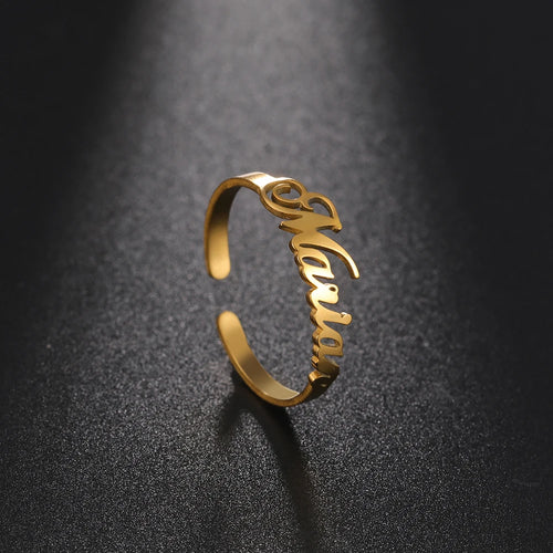 Custom Name Ring in One Name – custom name ring