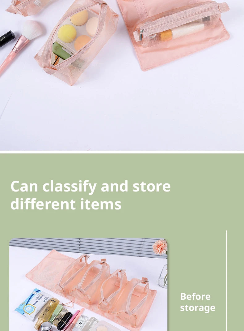 4-in-1 Travel Makeup Bag