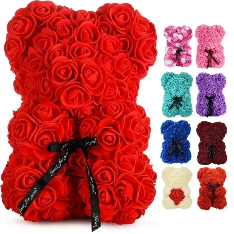 Eternal Rose Teddy Bear (25 cm) – Anniversary Gift, photo 5