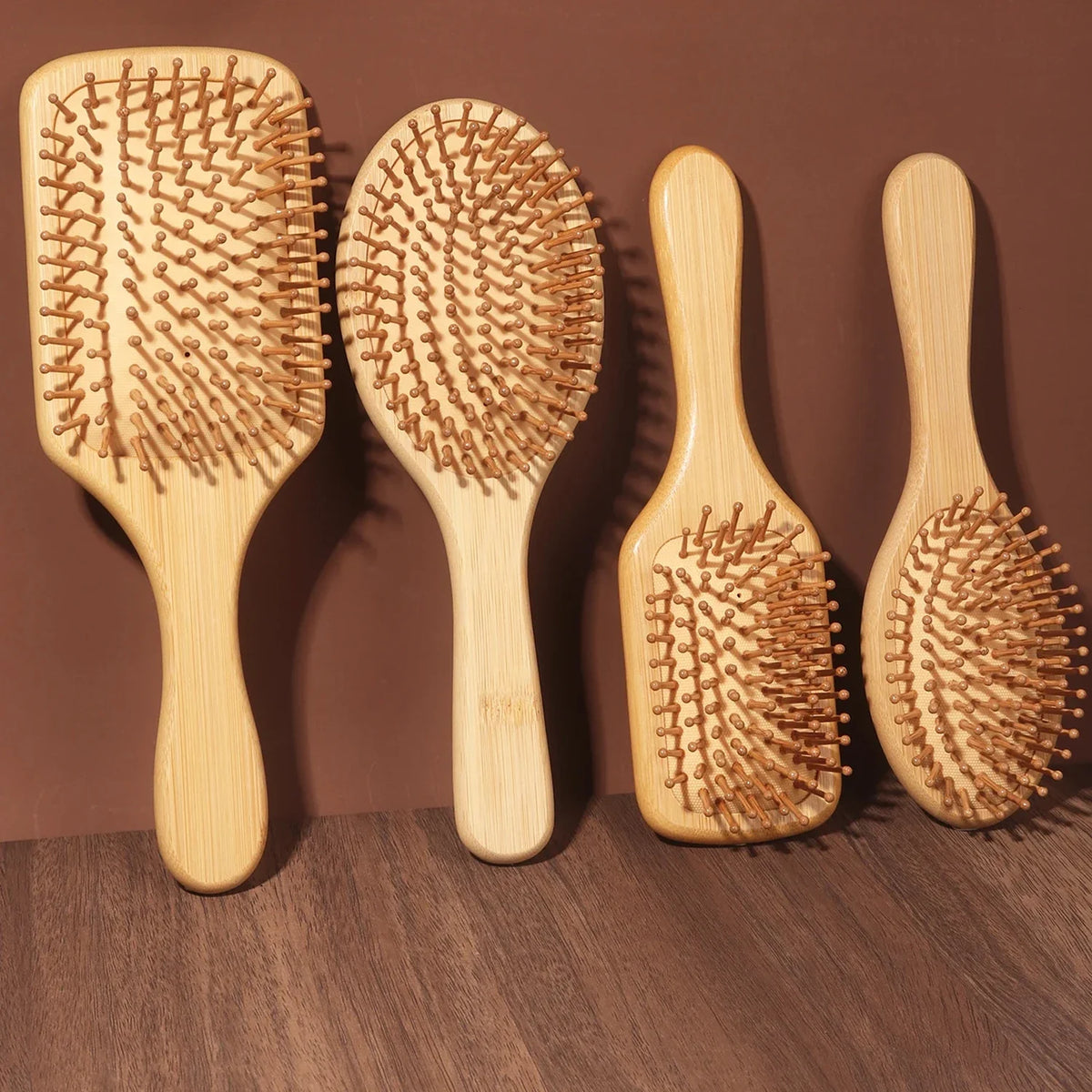 Bamboo Paddle Hair Brush – Detangling Scalp Brush