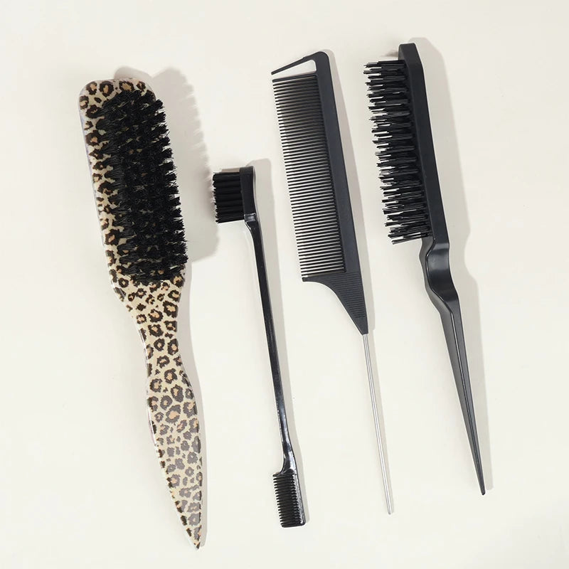 Slick-Back Hair Brush Set – Sleek Ponytail Brush, photo 5