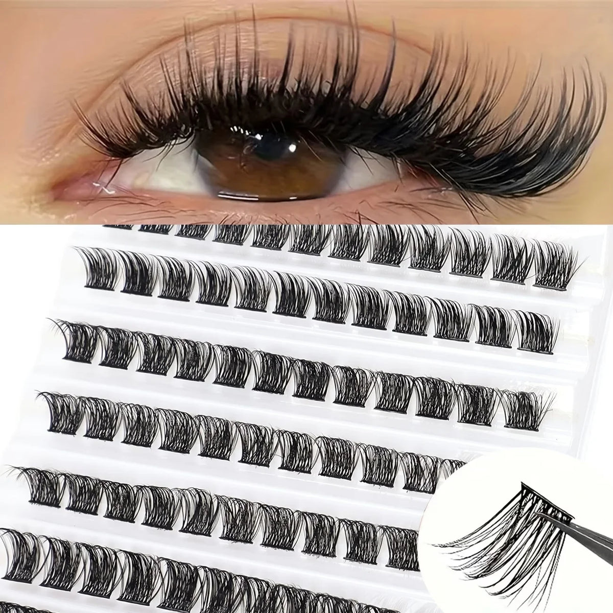 Cluster Lashes Kit (240 Pieces)