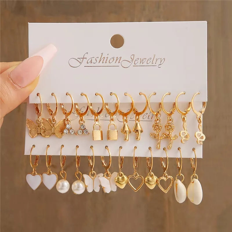 Gold Hoop Earrings Set – Mix & Match Gift for Her, photo 5
