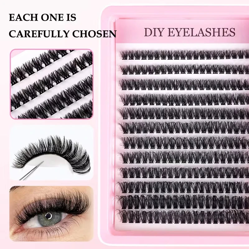 Cluster Lashes Kit (240 Pieces)
