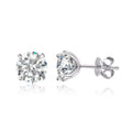 Moissanite Stud Earrings in Silver – moissanite stud earrings