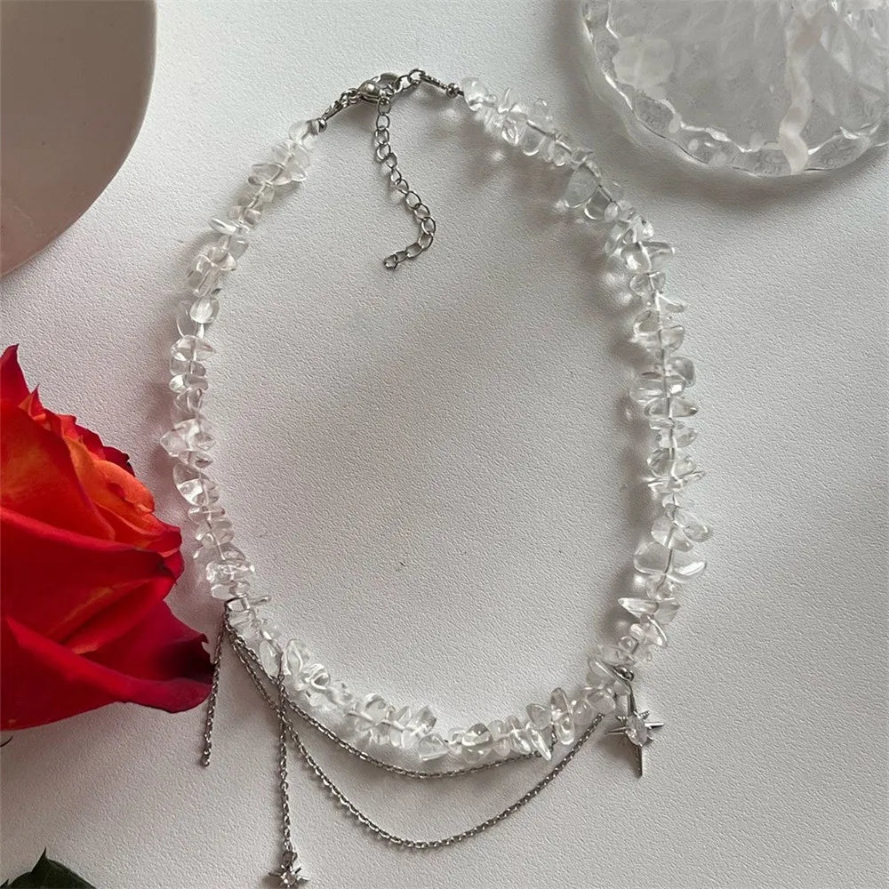Vintage Silver Bead Chain Necklace – Boho Gift for Her, photo 2