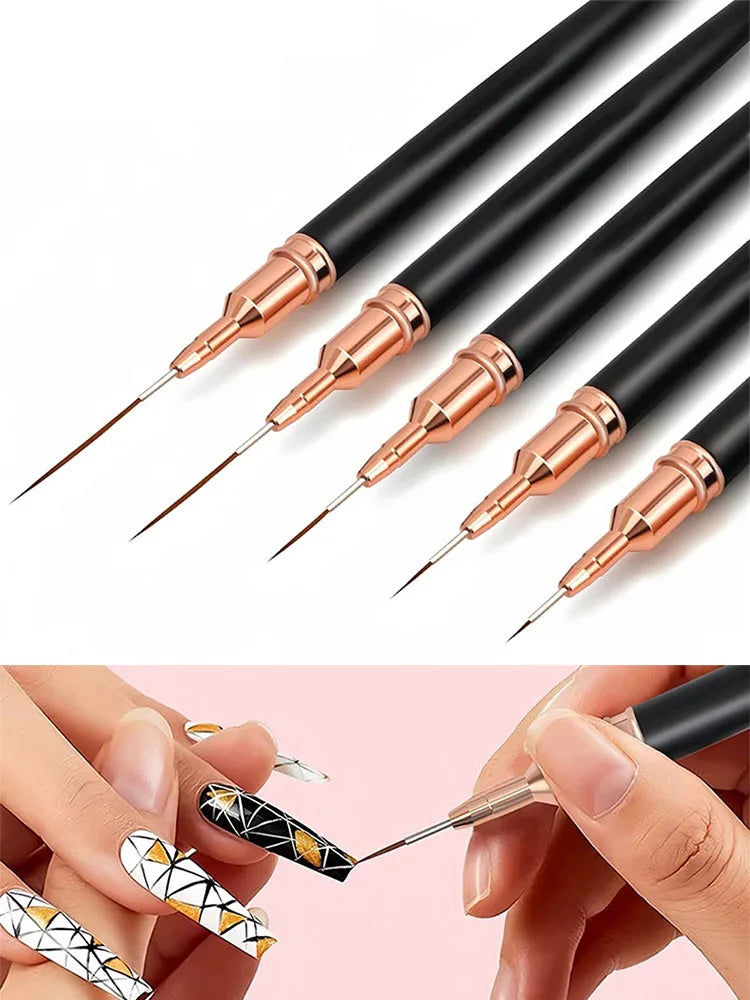 Nail Art Liner Brush Set (5 Pieces) – DIY Manicure, photo 3