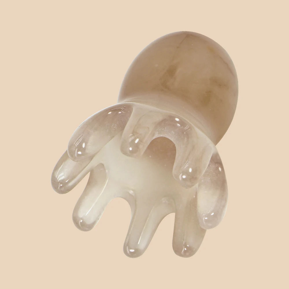 Octopus Scalp Massager Comb in Smoke Grey – scalp massager comb