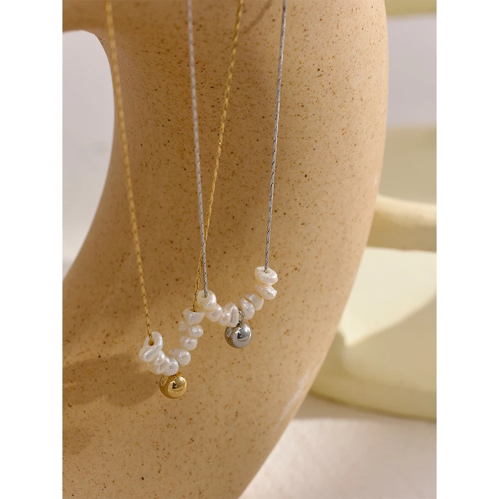 Freshwater Pearl Cluster Necklace – freshwater pearl necklace, photo 1