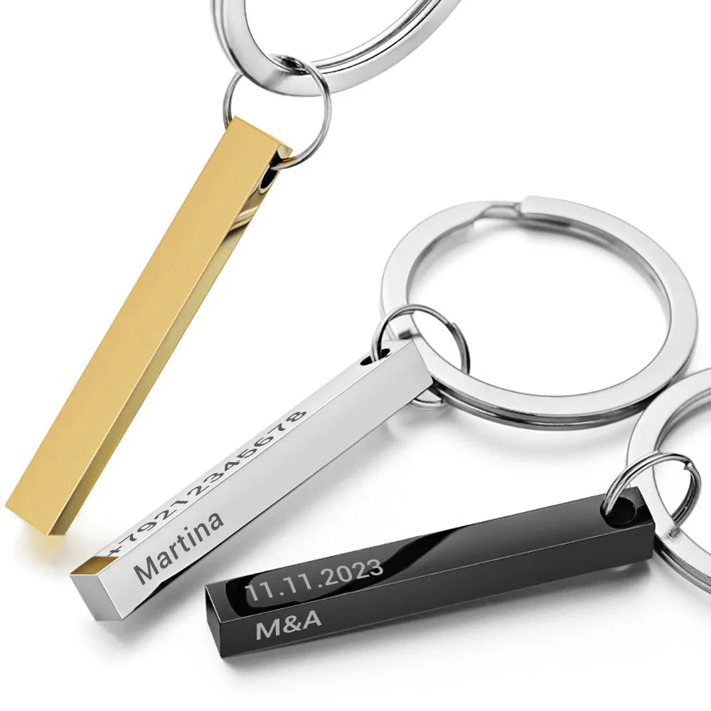 Engraved Bar Keychain – engraved bar keychain, photo 3