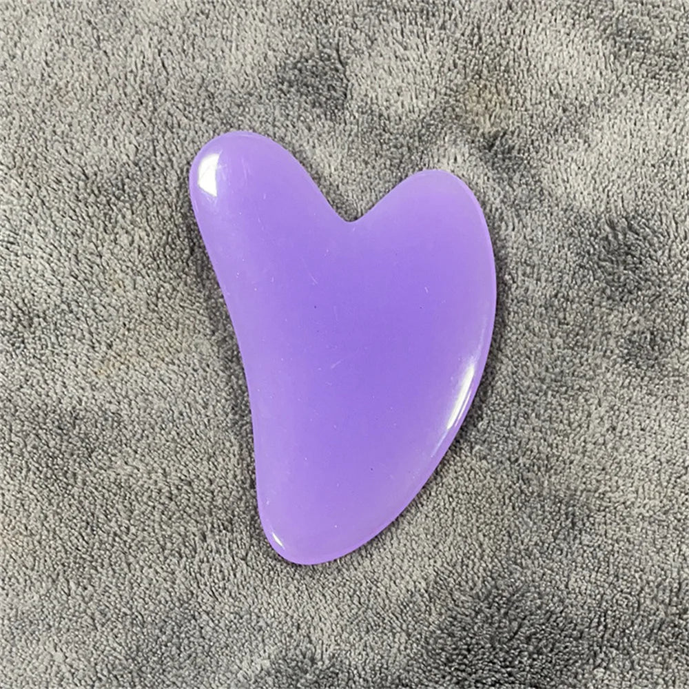 Heart Gua Sha Facial Massage Board in Lavender – gua sha facial tool