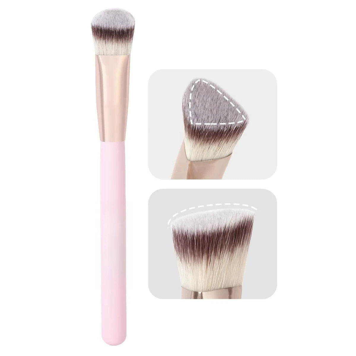 Triangle Concealer Brush in Pink – concealer brush