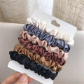 Satin Scrunchies Set (6 Pieces) – Gentle Hair Ties