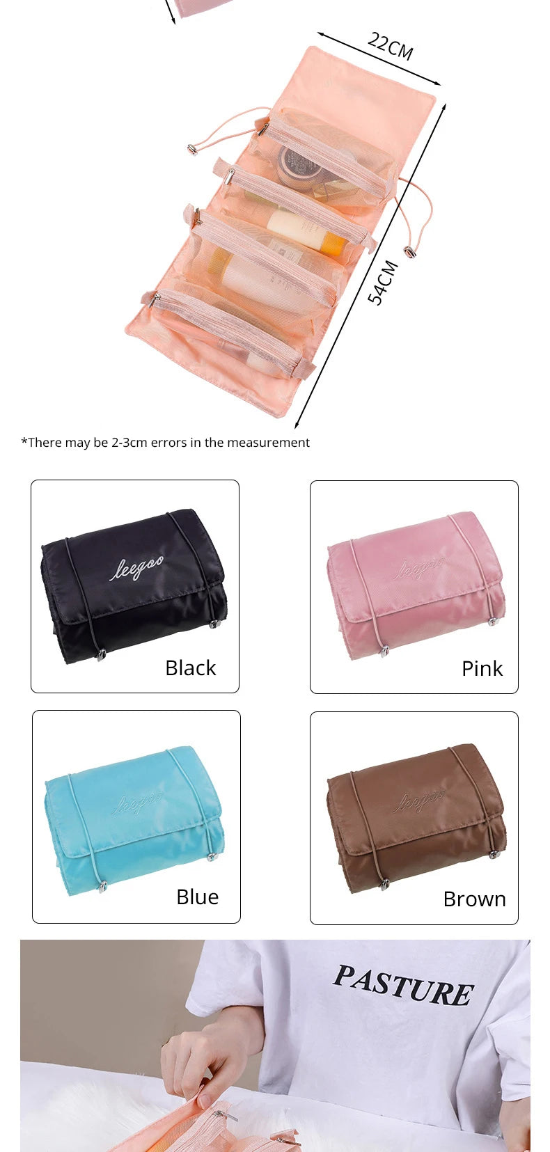 4-in-1 Travel Makeup Bag