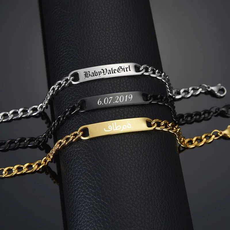 Engraved Name Bracelet for Men – Personalized Gift for Him